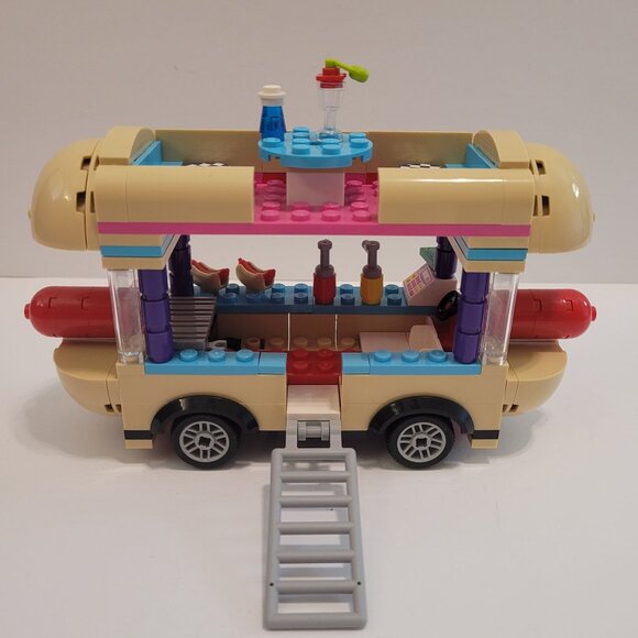 Lego Friends Hot Dog Van Set 41129 With Minifigures Instructions Complete - Picture 3 of 6